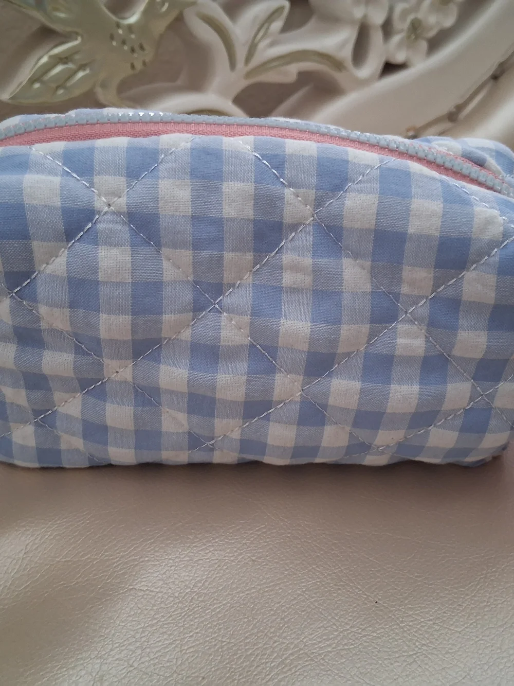 Pink & Blue Cosmetics Bag